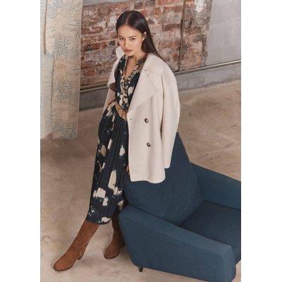 Manteau 3/4 en laine LA FEE MARABOUTEE