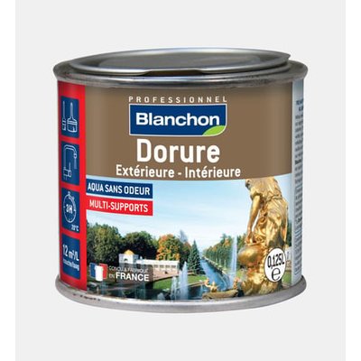 Peinture Dorure Extérieure Et Intérieure - Vieil Or - 125 Ml BLANCHON