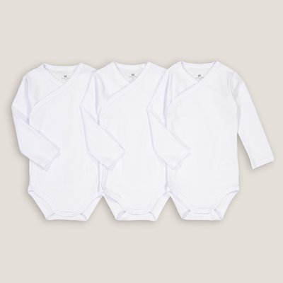 Lot de 3 bodies naissance, coton bio LA REDOUTE COLLECTIONS