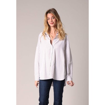 Chemise ample à rayures rehaussée de strass
 OWANY DEELUXE