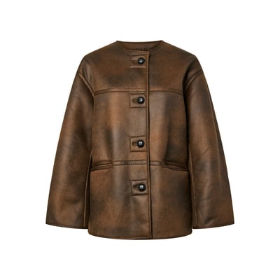 Manteau réversible en sherpa PIECES
