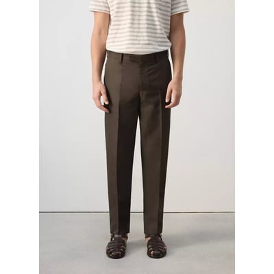 Pantalon costume slim fit coton lyocell MANGO MAN