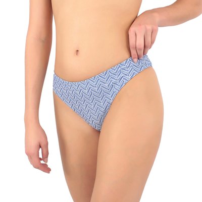 Bas de maillot coupe tanga texturé fil textile Ancona LAURA BY JANINE ROBIN
