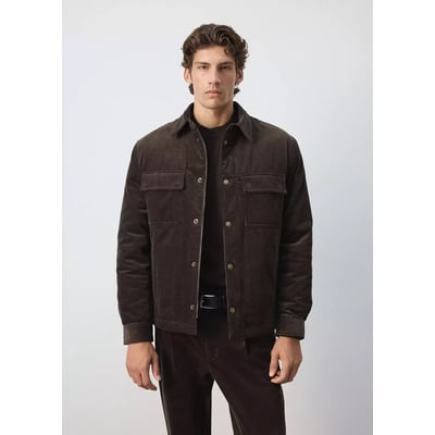 Veste velours côtelé poches MANGO MAN