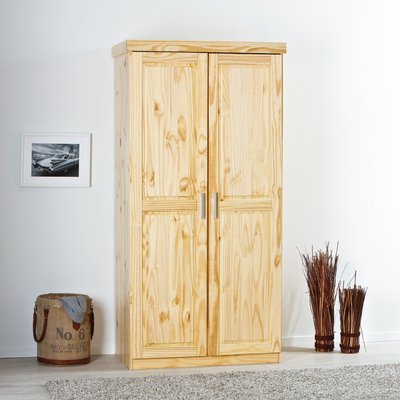 Armoire en bois massif 2 portes TERRE DE NUIT