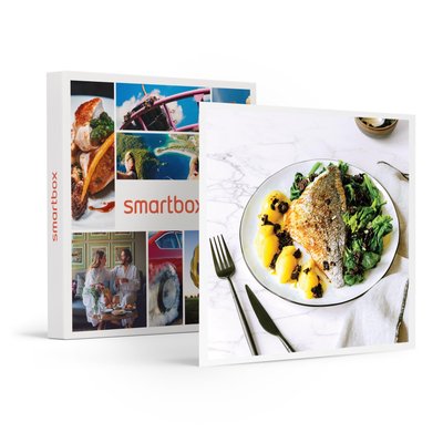 Panier à cuisiner Recettes et Cabas pour 4 personnes avec 3 délicieuses recettes et une option gourmande au choix - SMARTBOX - Coffret Cadeau SMARTBOX