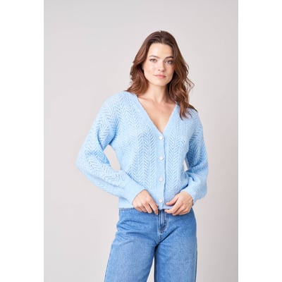 Gilet femme en maille ajourée DORFI DEELUXE