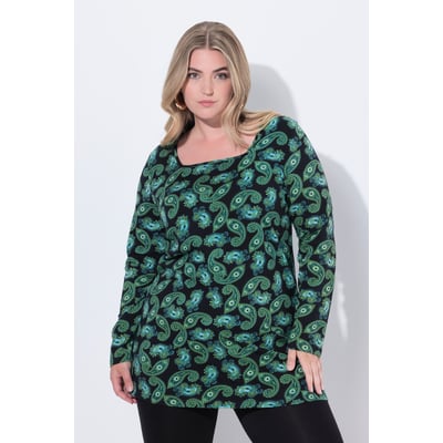 T-shirt long motif cachemire ULLA POPKEN