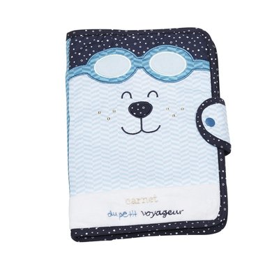 Protege Carnet De Sante en coton SAUTHON