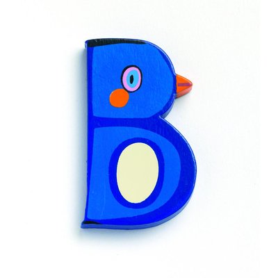 Lettre animaux en bois B DJECO
