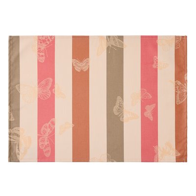 Set de table enduit en Coton, BAL DES PAPILLONS ENDUIT LE JACQUARD FRANCAIS