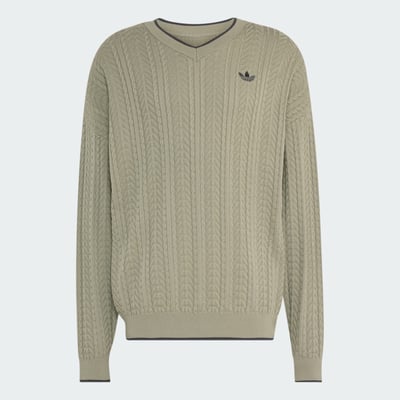 Pull Col En V Maille Torsadée Pull Col En V Maille Torsadée adidas Originals