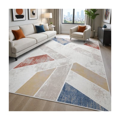 Tapis salon, motif géométrique, LYN55 VEGA UN AMOUR DE TAPIS