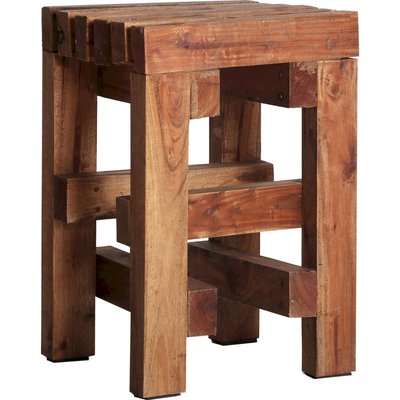 Tabouret en bois de mahogany, Akviran RECOLLECTION