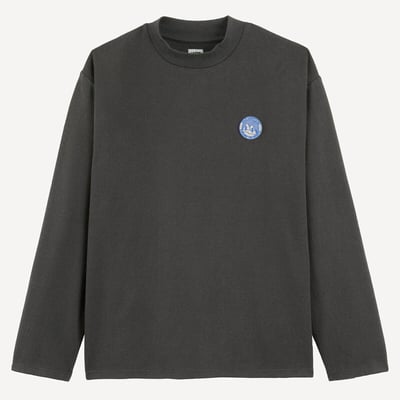 T-shirt manches longues, avec badge poitrine LA REDOUTE COLLECTIONS