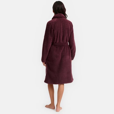 Robe de chambre en maille polaire, col châle LA REDOUTE COLLECTIONS