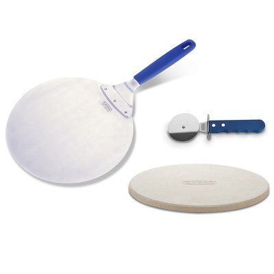 Set complet pour pizza  : Pelle à pizza, Pierre et Roulette CADAC