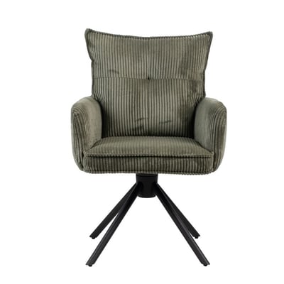Chaise repas velours côtelé ZAGO