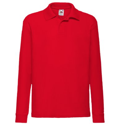Polo rouge manche longue La Redoute