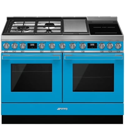 Piano de cuisson mixte 6 feux 120 cm CPF120IGMP SMEG