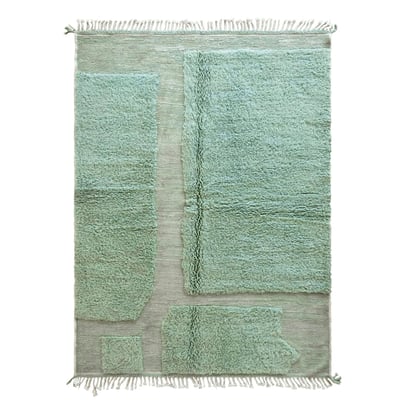 Tapis berbère graphique tissage en relief en laine 207 x 289 cm AFK LIVING