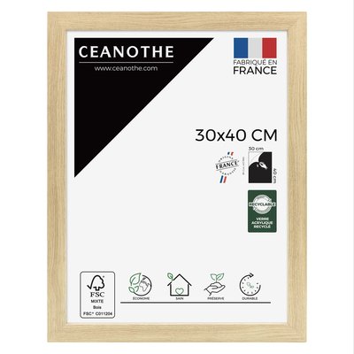 Cadre Photo Design 30x40 Cm Marron Bois Reconstitué Fsc ETERNEL CEANOTHE