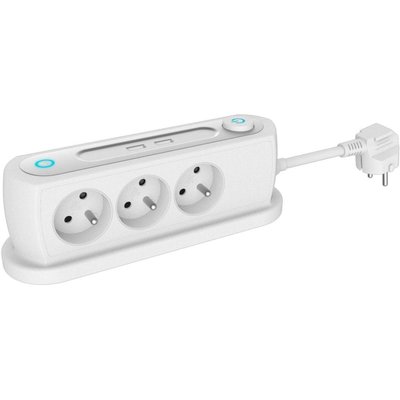 Multiprise USB bureau switch 3 prises + 2 USB ESSENTIEL B
