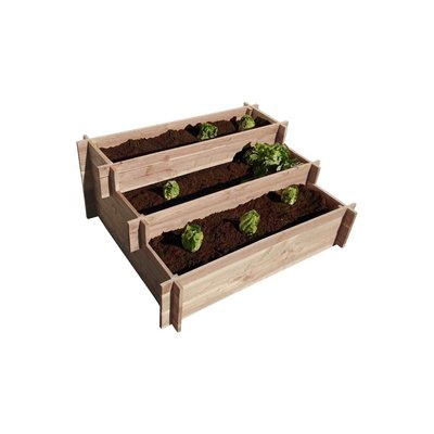 Carré potager 3 étages en bois de douglas JARDINDECO