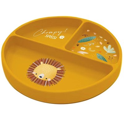 Assiette en silicone Chompy le lion SASSI JUNIOR