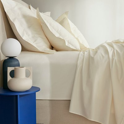Drap housse LUXE percale de coton égyptien, bonnet 40 cm MPC MAISON