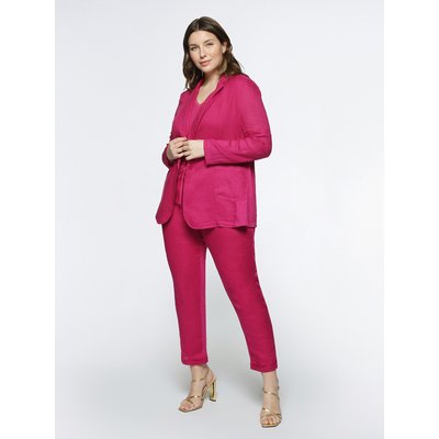 Blazer avec parties devant et manches en lin FIORELLA RUBINO