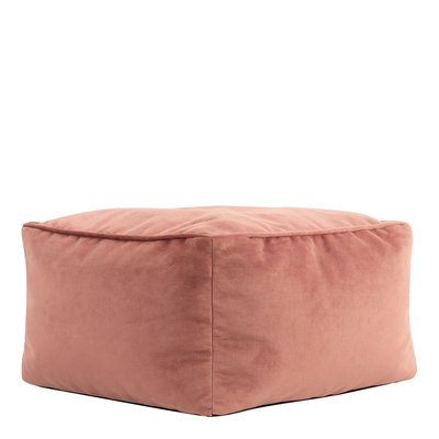 Pouf repose-pieds carré velours - AMARA ICON