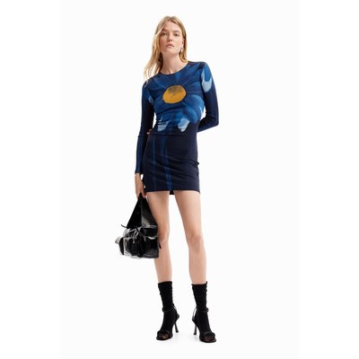 Mini robe tissu côtelé marguerite DESIGUAL