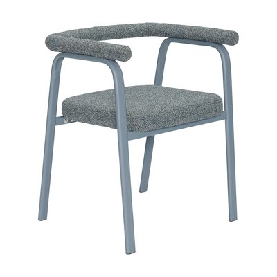 Chaise avec accoudoirs en tissu et métal HUBSCH