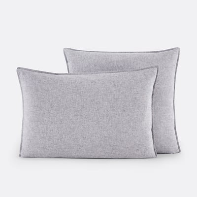 Taie d'oreiller, en flanelle de coton chambray, Clara LA REDOUTE INTERIEURS