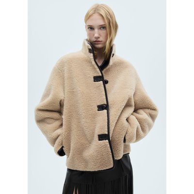 Manteau court en imitation fourrure MANGO