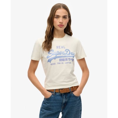 T-shirt slim à strass Vintage Logo SUPERDRY