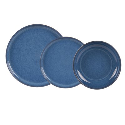 Service d'assiettes     cobalt 18 pièces-UNO TABLE PASSION