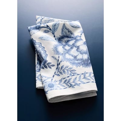 Pack de 4 serviettes de table coton imprimé fleuri MANGO HOME