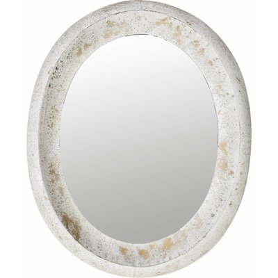 Miroir mural ovale métal  effet  pour décoration élégante RECOLLECTION