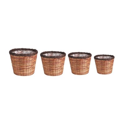 Cache-pots ronds en jacinthe (lot de 4) AUBRY GASPARD
