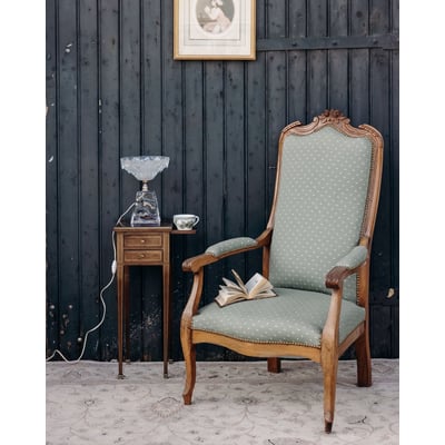 Fauteuil Voltaire confortable  Ernest N°1558 - Bon état DEBONGOUT