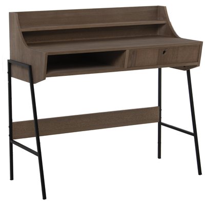Bureau bois et métal - 103x48x97cm WADIGA