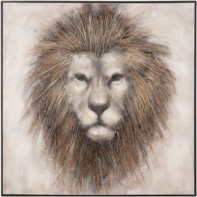 Tableau en toile carré, Lion Highlands JOLIPA