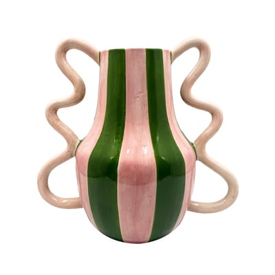Vase Pop vert rose 27   - POP TABLE PASSION