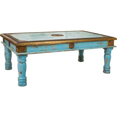 Table basse en bois de manguier style vintage coloré RECOLLECTION