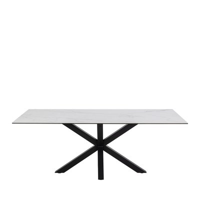 Table à manger 8 personnes en céramique et métal - Eurame DRAWER
