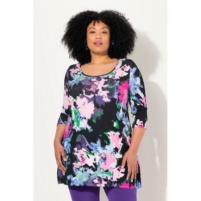 T-shirt long à col rond et manches 3/4 ULLA POPKEN