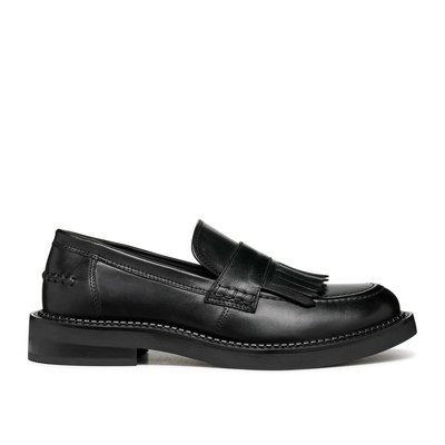 Serilda Fringed Loafers in Breathable Leather GEOX