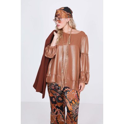Blouse trapèze en superposition effet pailleté JEAN-MARC PHILIPPE